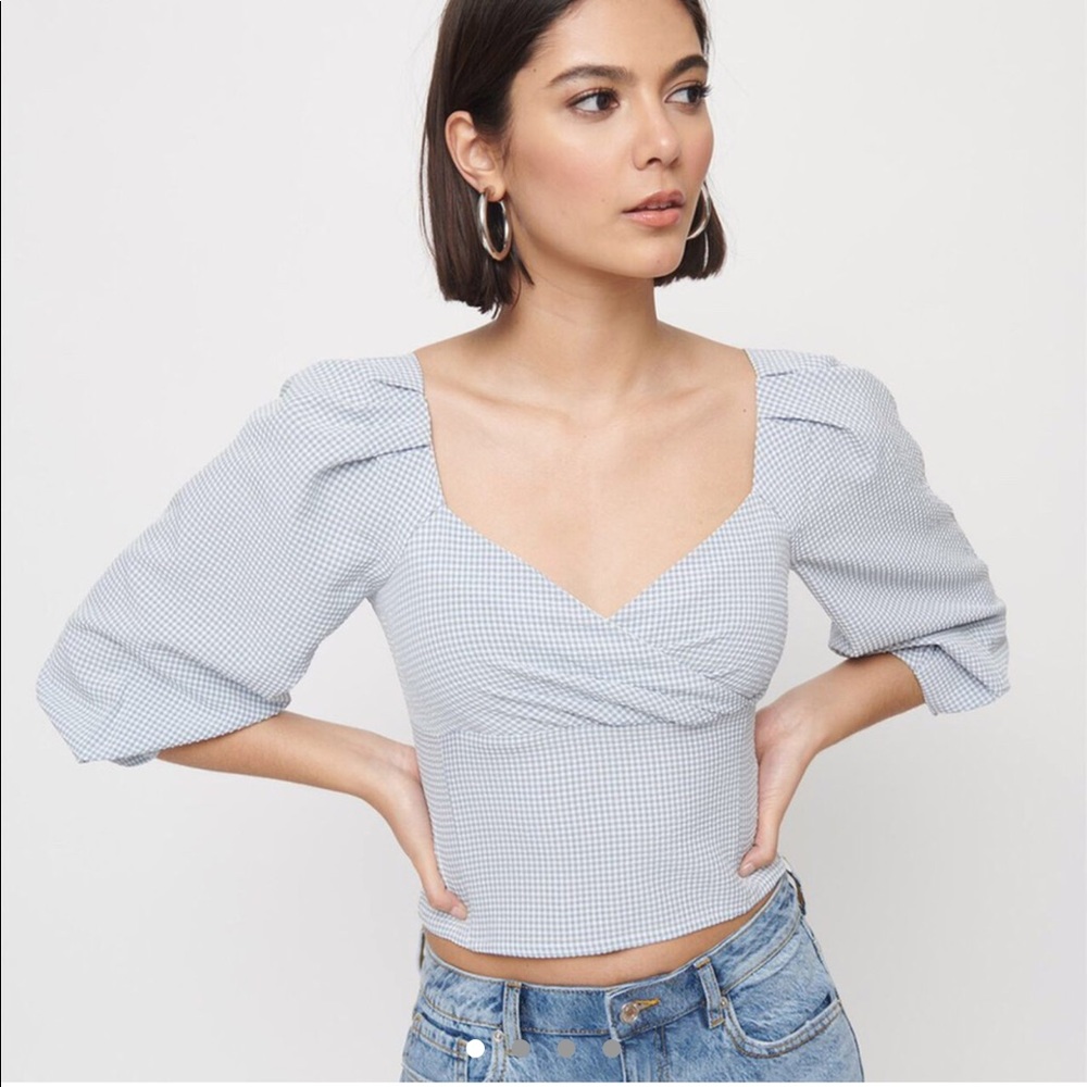 Dynamite Lantern Sleeve blouse BNWT
